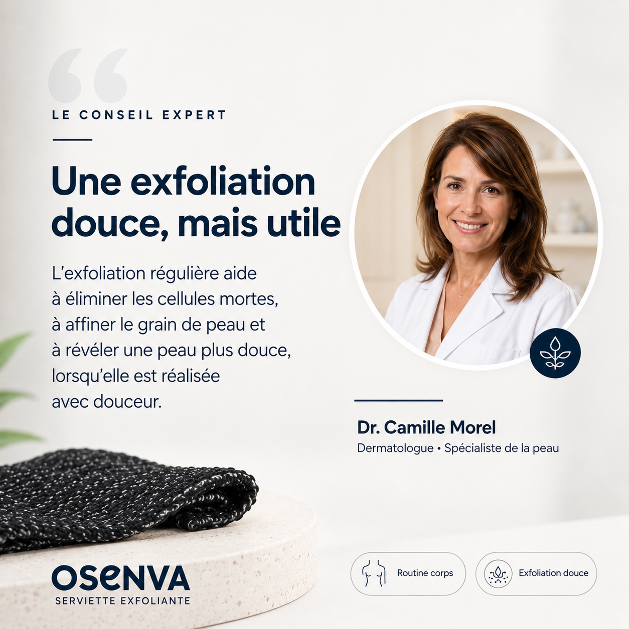 Serviette Exfoliante Corps Osenva®